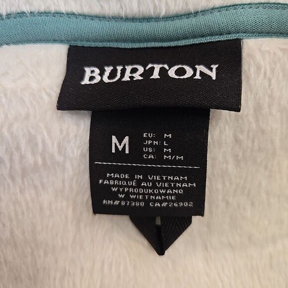 Burton Fleece Lined Hooded Minxy Vest‎ Women's Size MEDIUM Aqua Blue Gorpcore - Picture 8 of 12